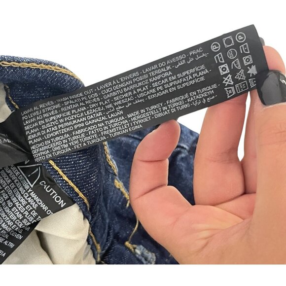 Zara Womens Jeans EU 38 US 6 Slim Fit Full Length Dark Blue Denim 6840/264 NWT - Picture 14 of 16